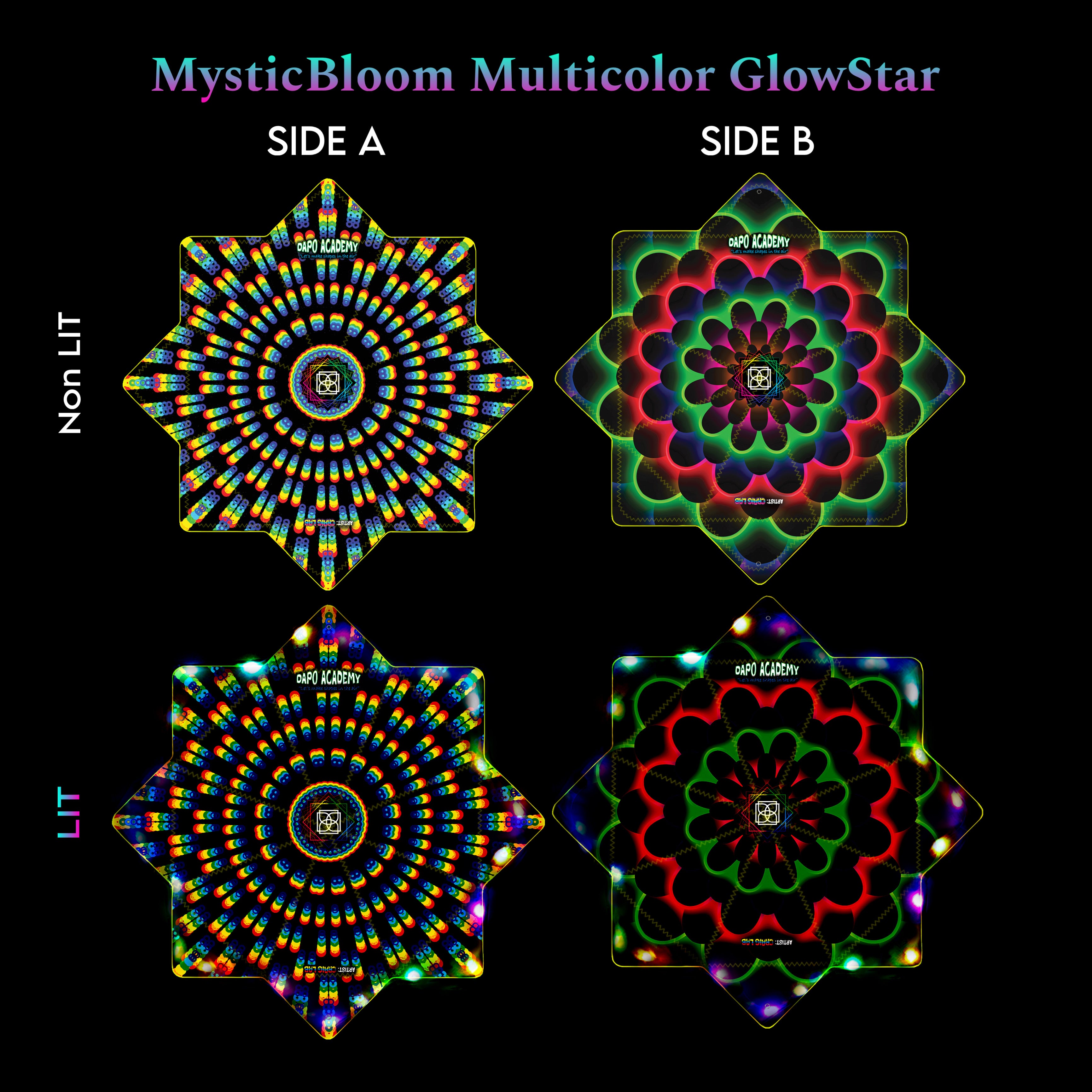 MysticBloom Multicolor GlowStar
