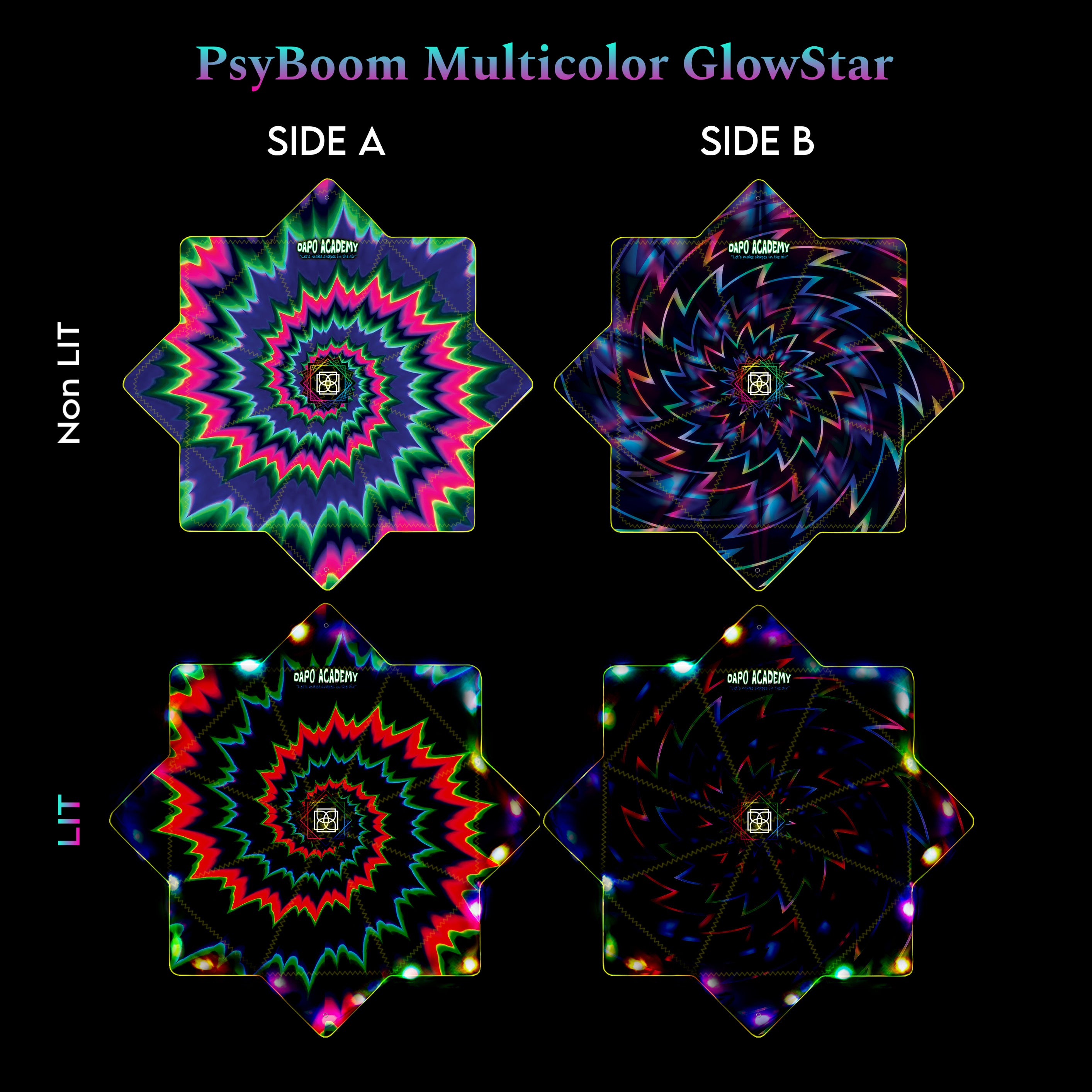 PsyBoom Multicolor GlowStar