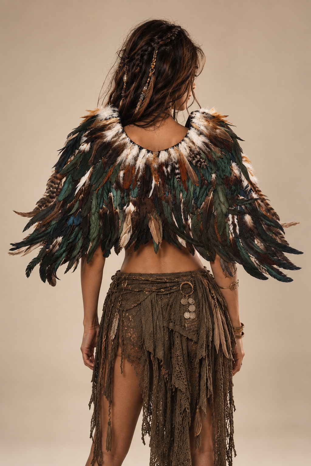 Brown Hawk Wings