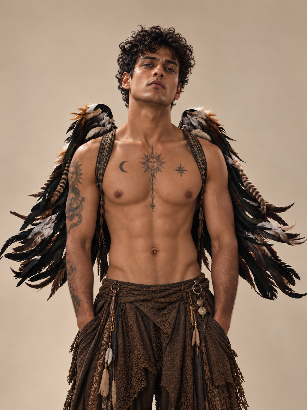 Brown Hawk Wings