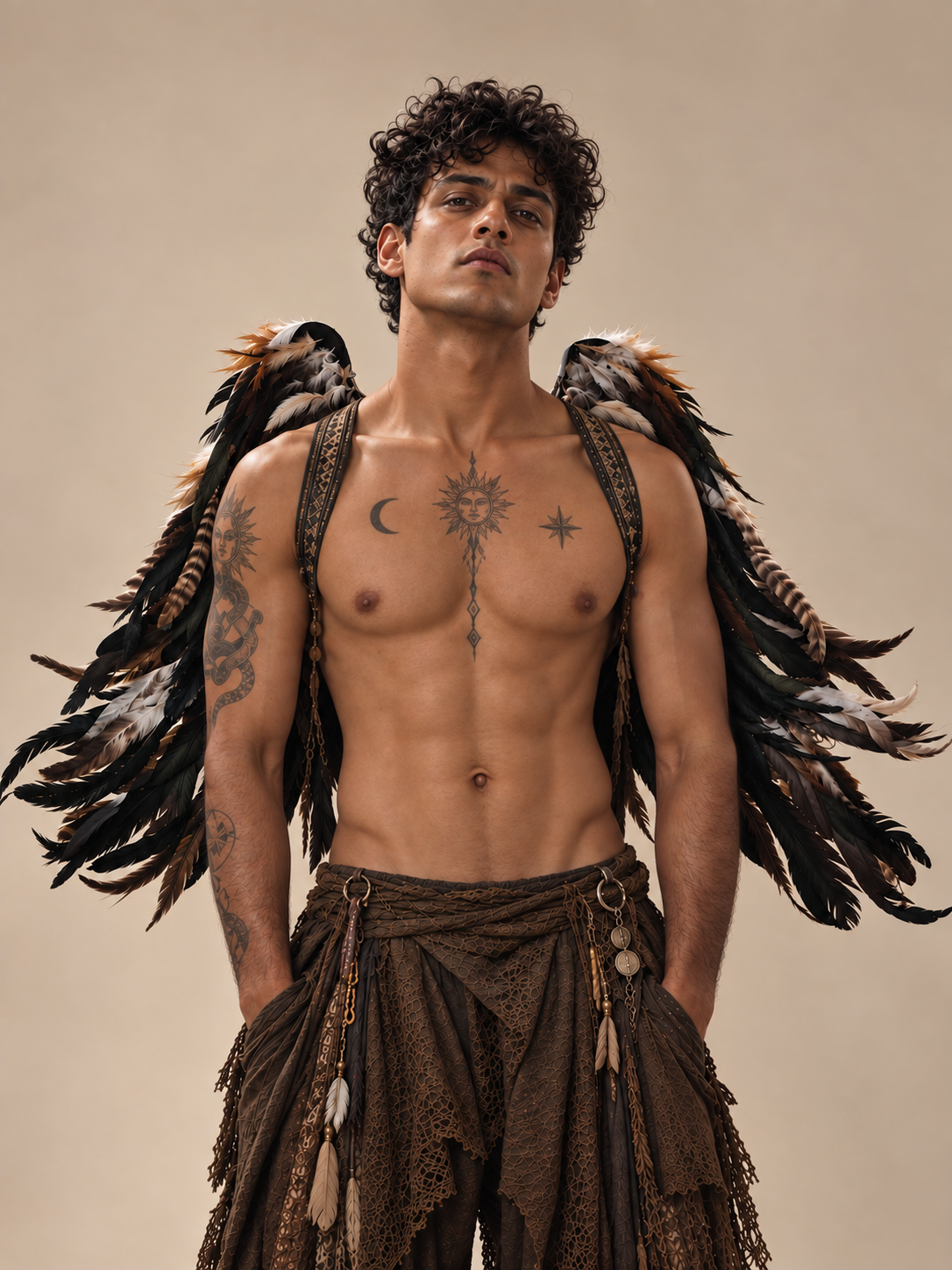 Brown Hawk Wings