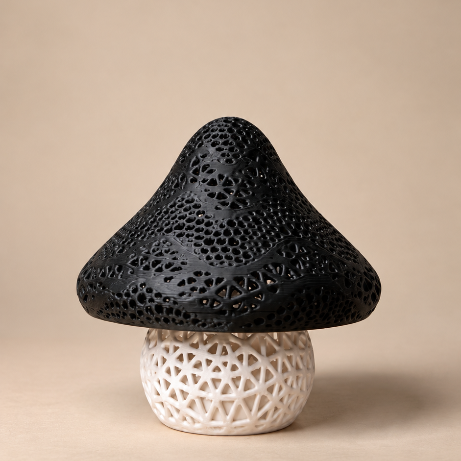 Black Mushroom Lamp