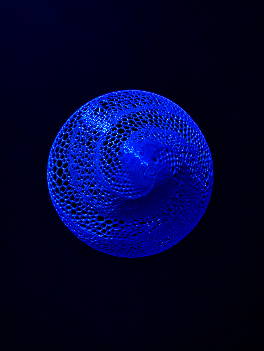 Blue Mushroom Lamp