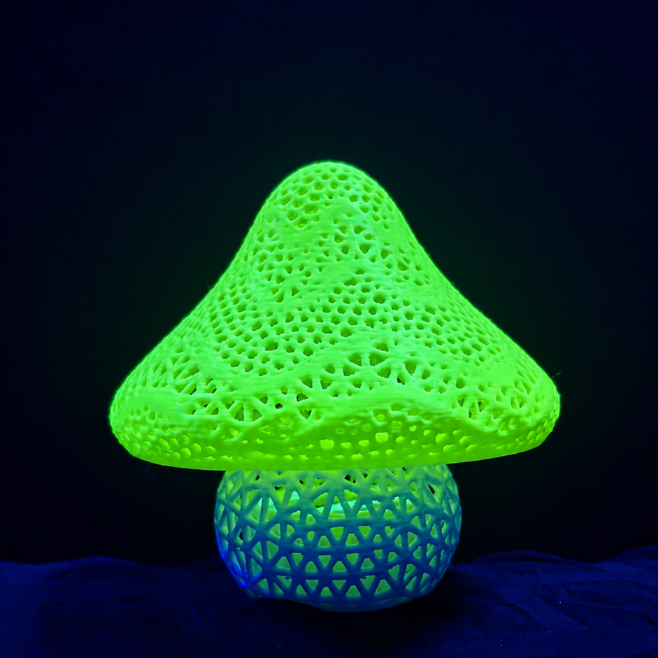 Fluorescent Green Mushroom Lamp
