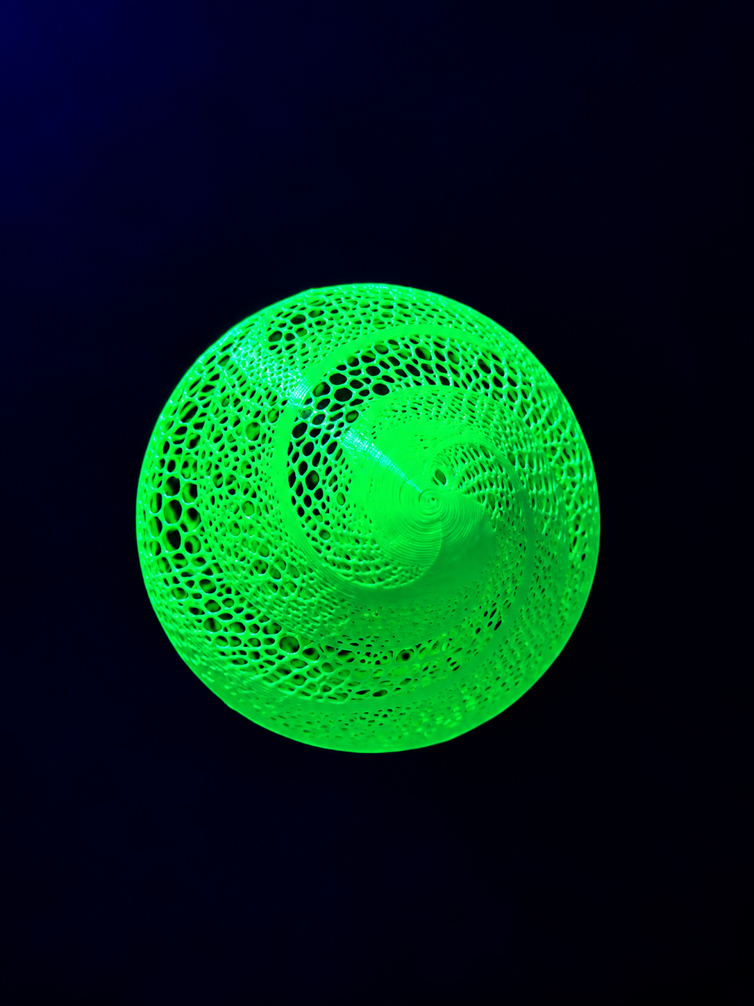 Fluorescent Green Mushroom Lamp