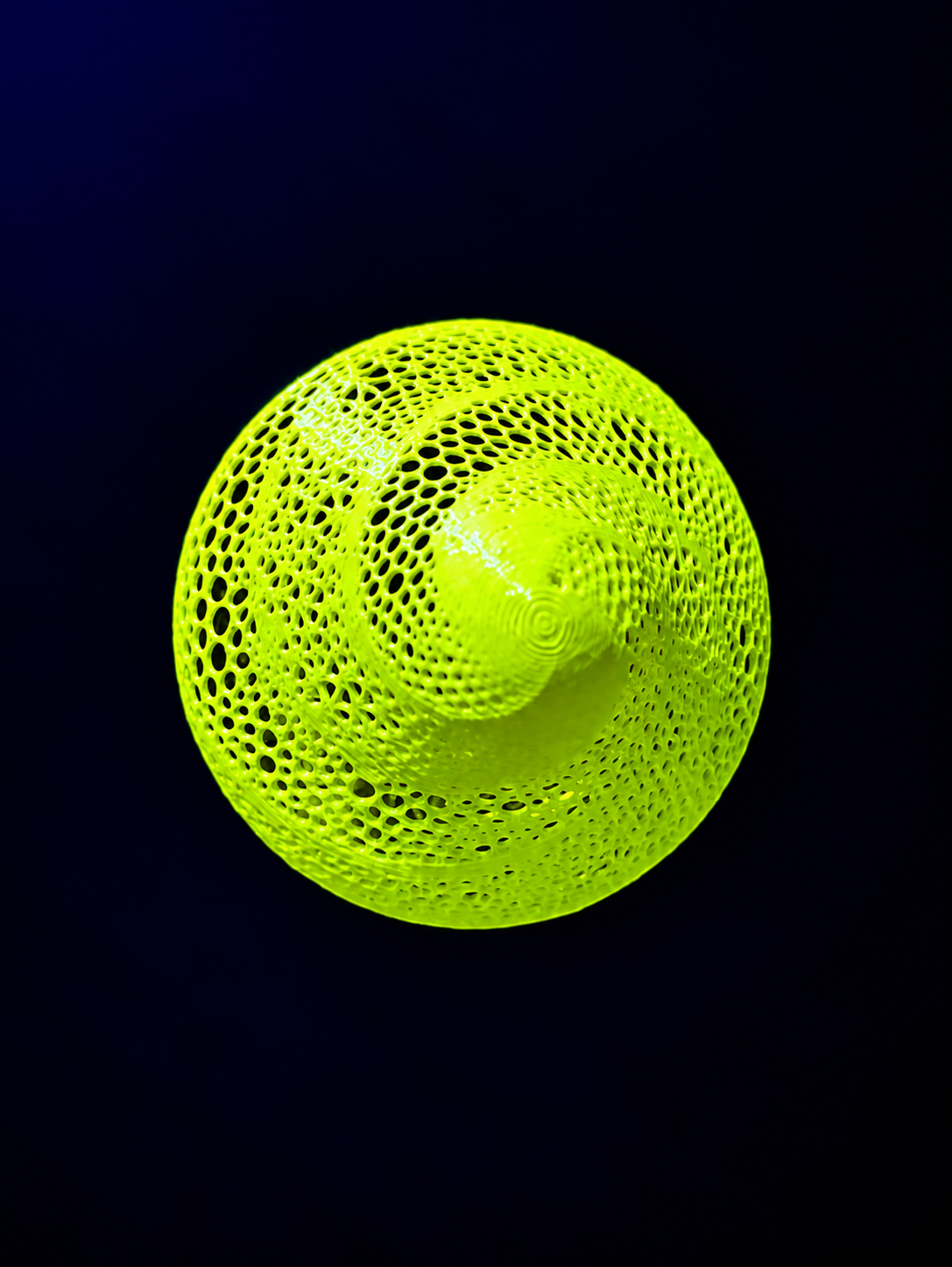 Fluorescent Yellow Mushroom Lamp