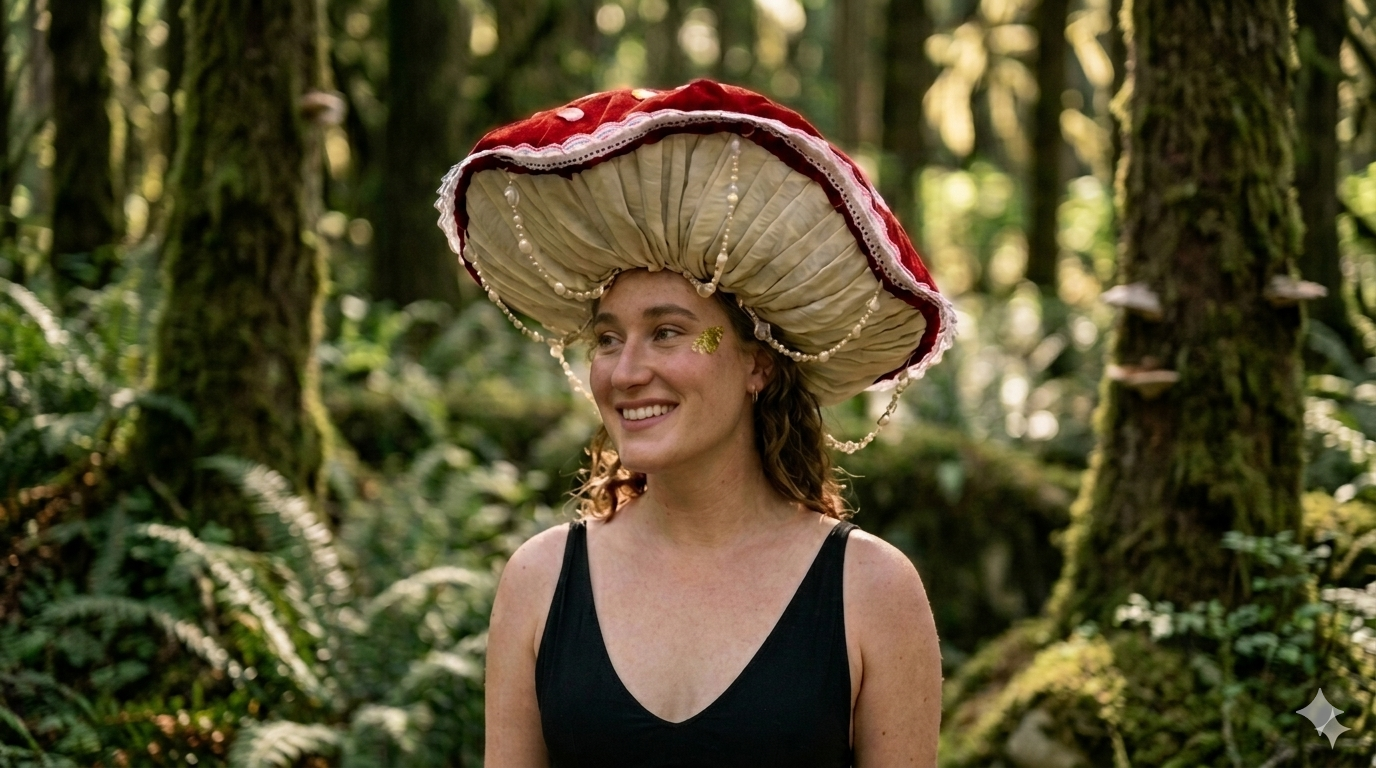 Amanita Muscaria Mushroom Hat