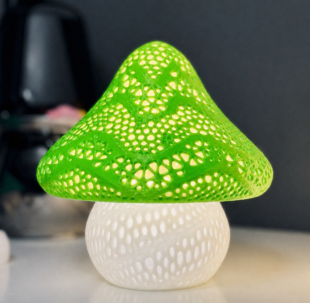 Green Mushroom Lamp