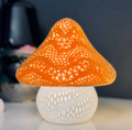 Orange Mushroom Lamp