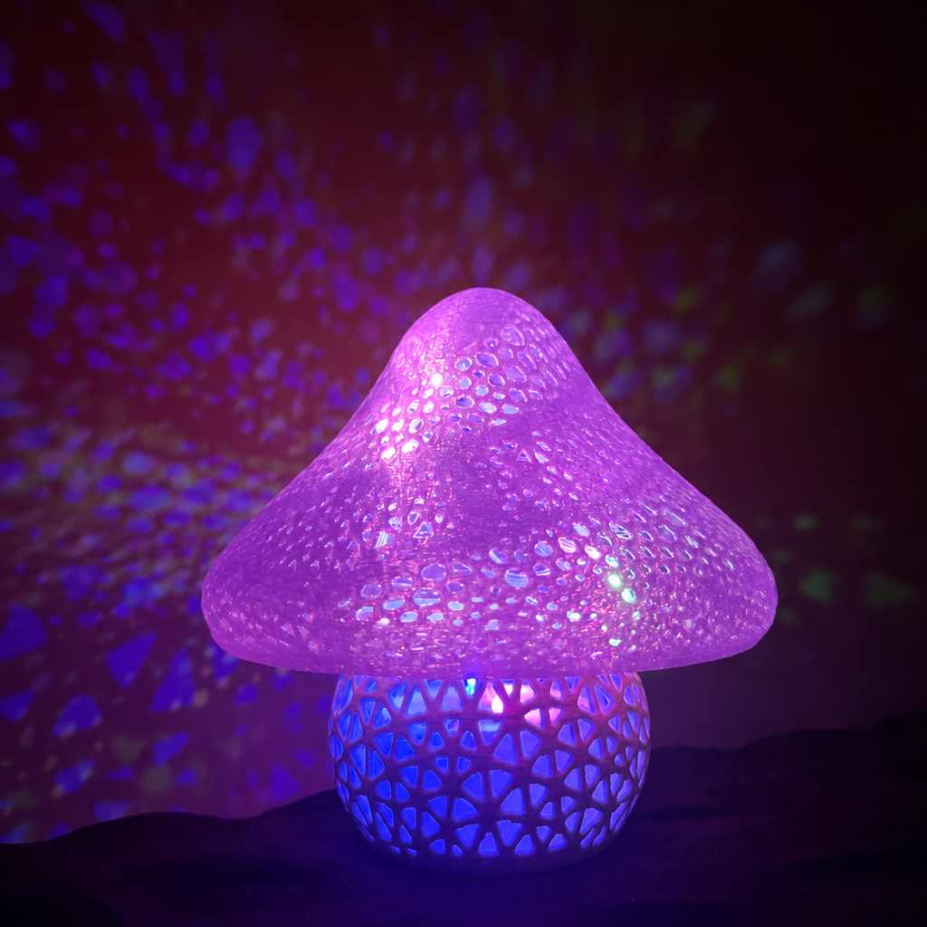 Purple Mushroom Lamp