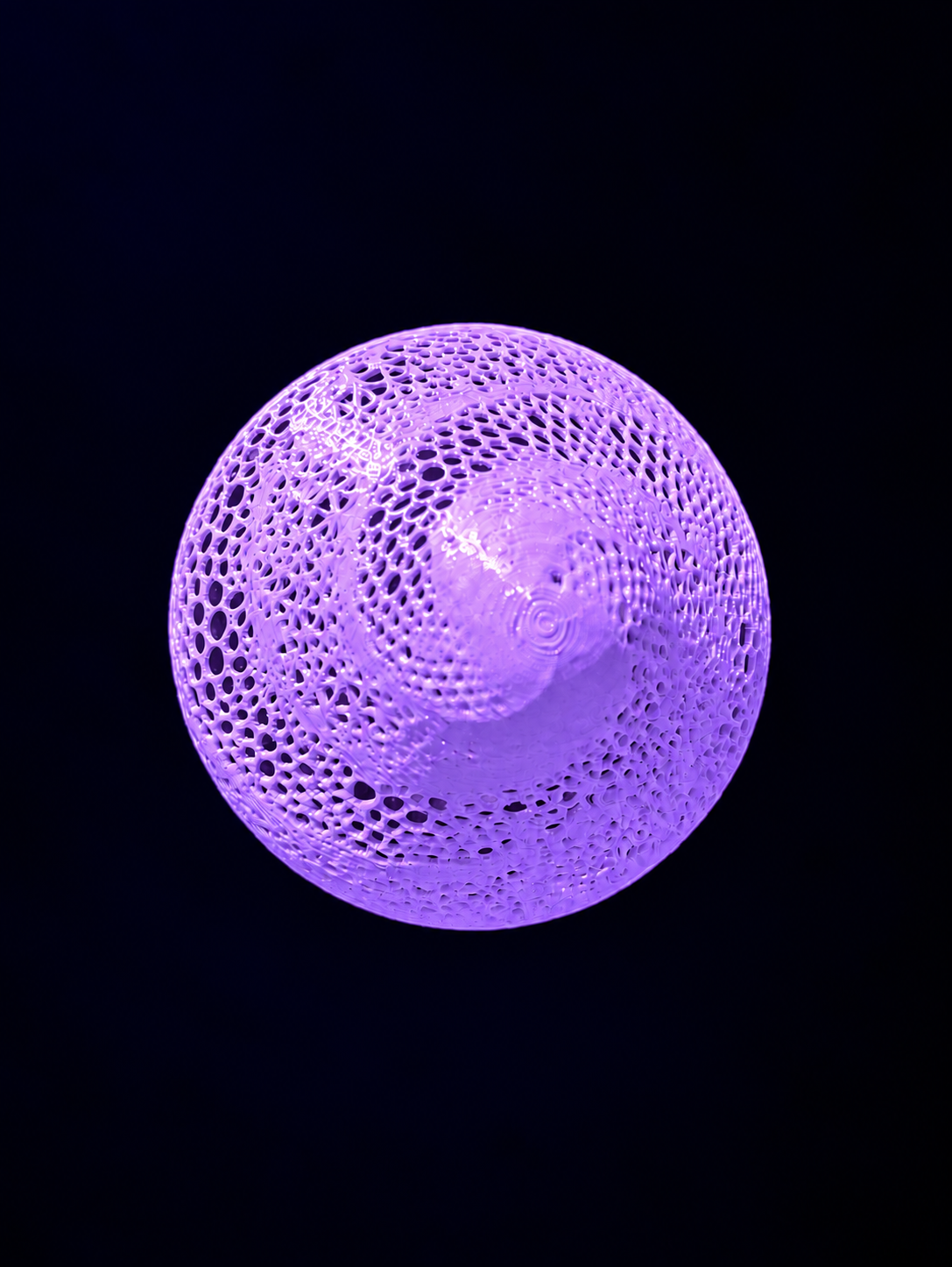 Purple Mushroom Lamp