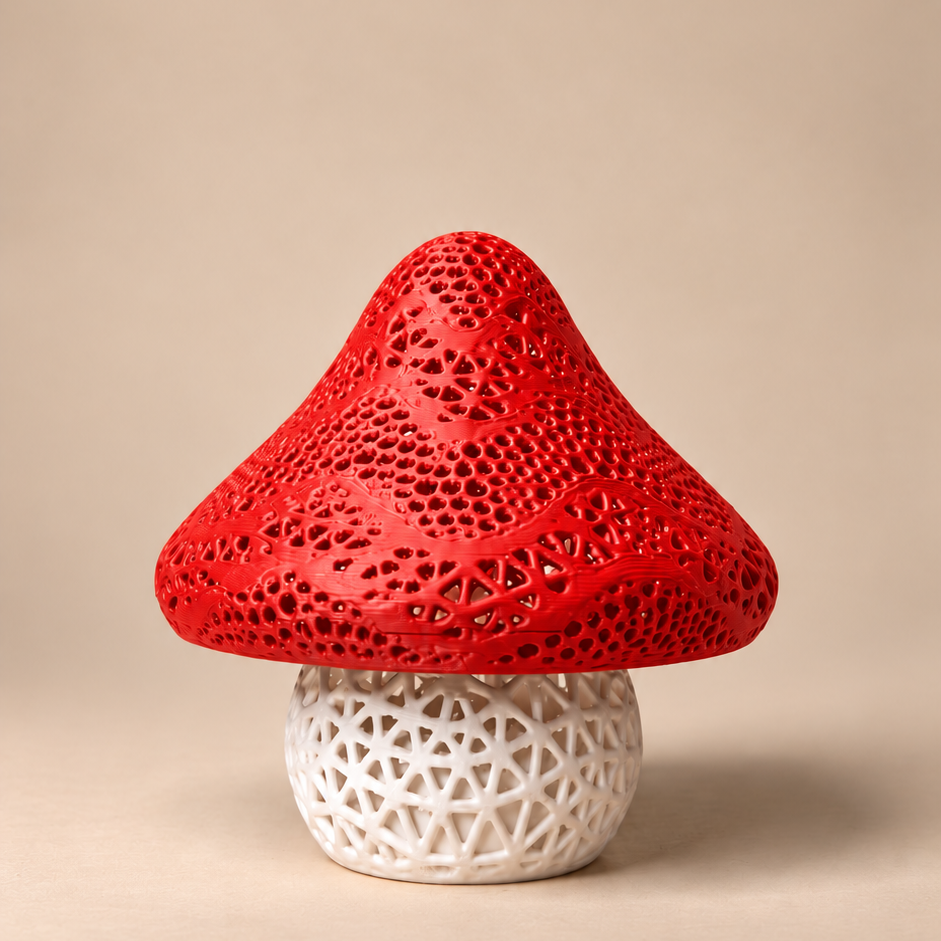 Red Mushroom Lamp
