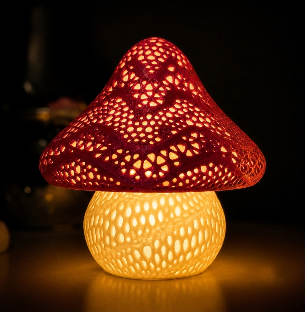 Red Mushroom Lamp